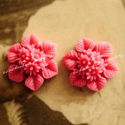  2pcs Vintage Resin Cabochons 16mm BW-SZ-78